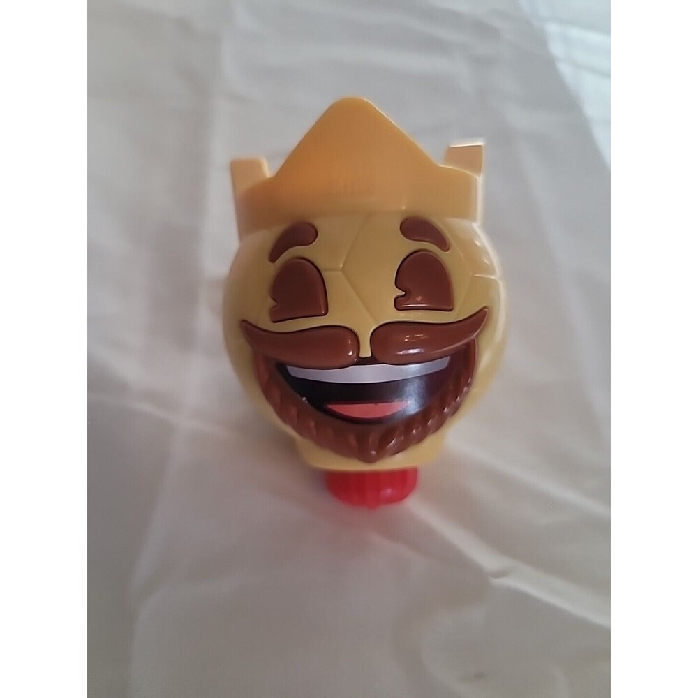 Burger King Spin Top Yellow King Wearing a Crown 3”